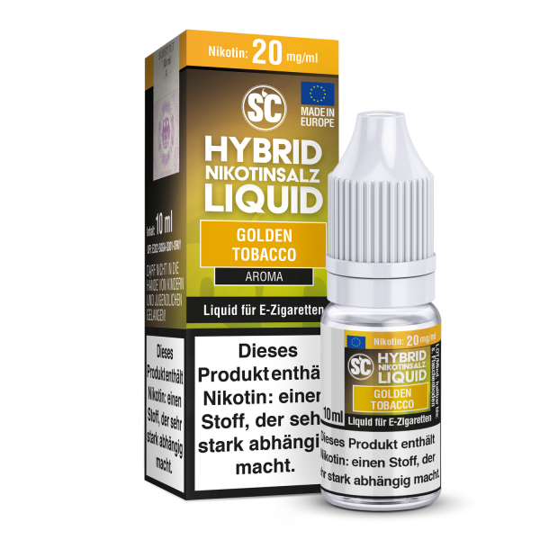 SC - Golden Tobacco - Hybrid Nikotinsalz Liquid 20 mg/ml 10er Packung