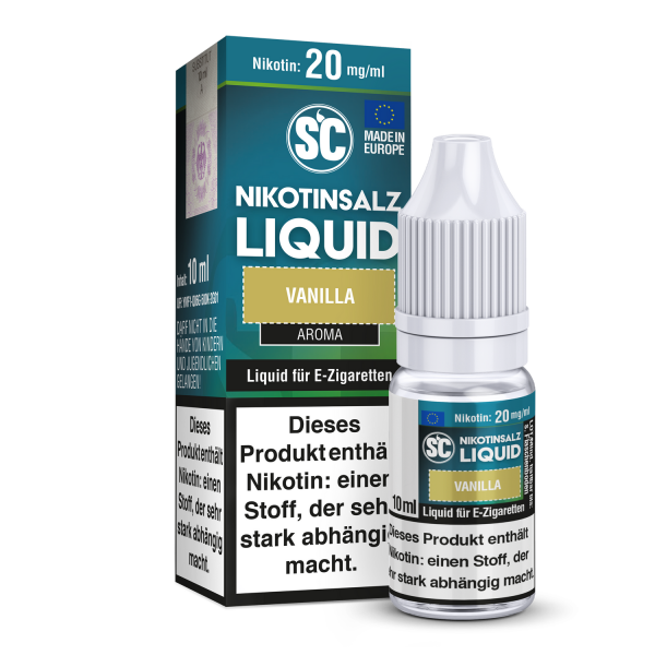 SC - Vanilla - E-Zigaretten Nikotinsalz Liquid 20 mg/ml 10er