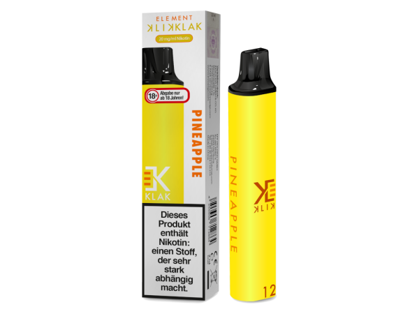 Klik Klak - Einweg E-Zigarette - Pineapple 20 mg/ml 10er