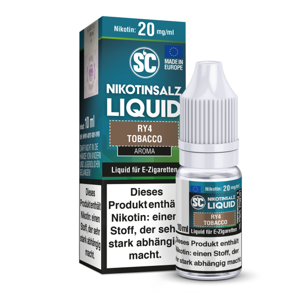 SC - RY4 Tobacco - E-Zigaretten Nikotinsalz Liquid 20 mg/ml 10er