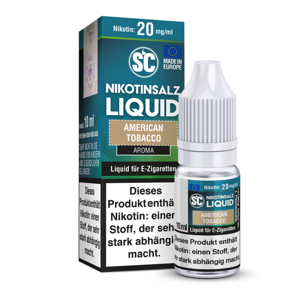 SC - American Tobacco - E-Zigaretten Nikotinsalz Liquid 20 mg/ml 10er