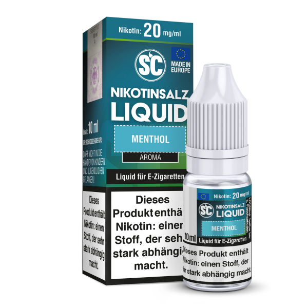 SC - Menthol - E-Zigaretten Nikotinsalz Liquid 20 mg/ml 10er