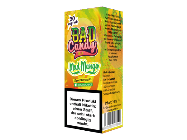Bad Candy Liquids - Mad Mango - Nikotinsalz Liquid 