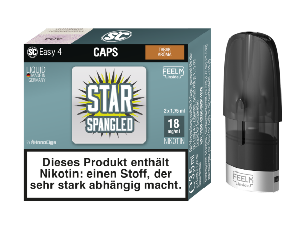 SC Easy 4 Caps Star Spangled Tabak (2 Stück pro Packung)