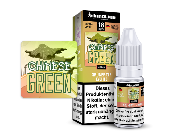 InnoCigs - Chinese Green Grüner Tee-Lychee Aroma 9 mg/ml 10er