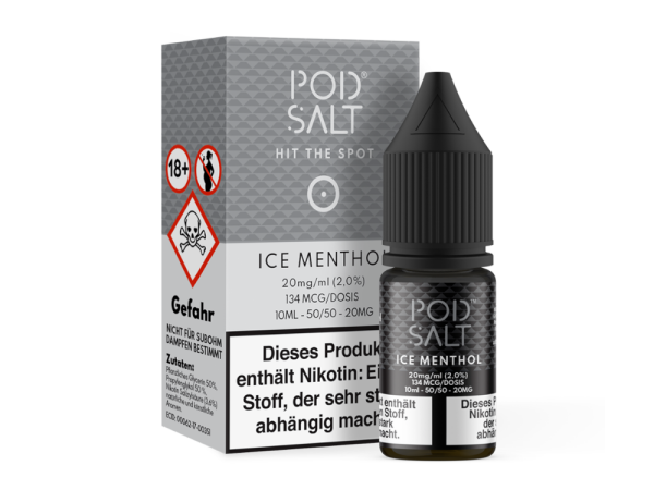 Pod Salt - Ice Menthol - Nikotinsalz Liquid 20 mg/ml 5er Packung