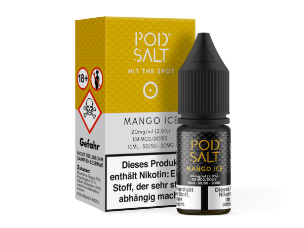 Pod Salt - Mango Ice - Nikotinsalz Liquid 20 mg/ml 5er Packung