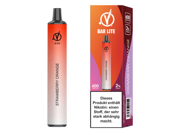 Linvo Bar Lite Einweg E-Zigarette Strawberry Orange 20 mg/ml 10er Packung