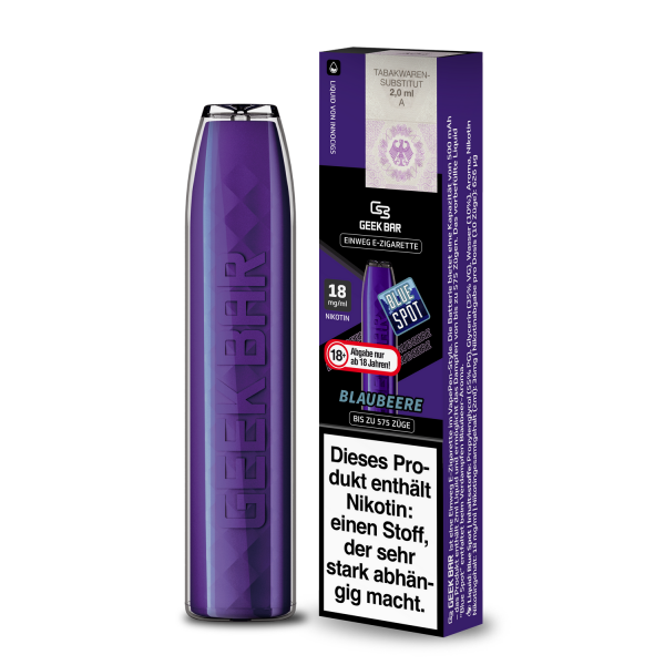 GeekVape - Geekbar Einweg E-Zigarette - Blue Spot 18mg/ml 10er