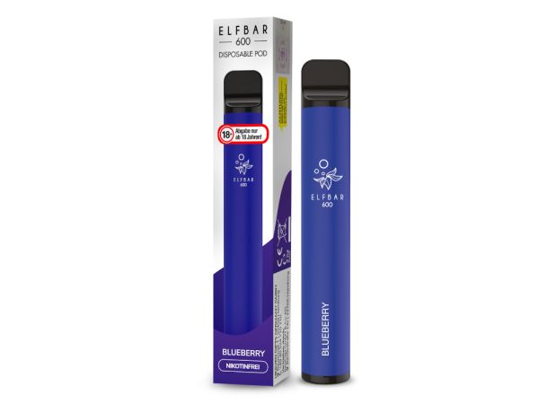 Elfbar 600 Einweg E-Zigarette - Blueberry 0 mg/ml