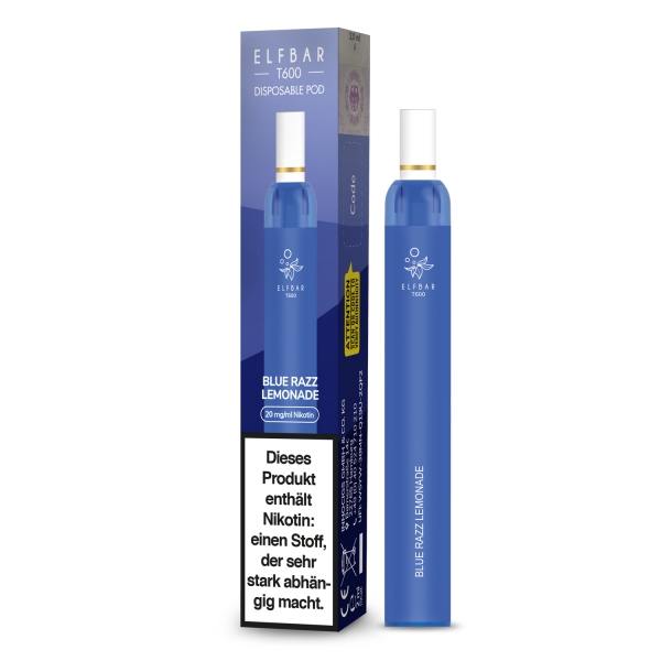 Elfbar T600 Einweg E-Zigarette - Blue Razz Lemonade 20 mg/ml