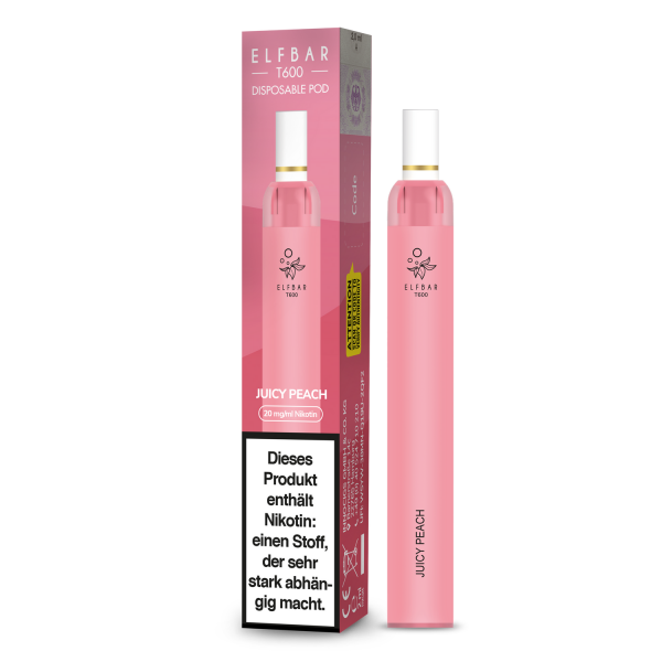 Elfbar T600 Einweg E-Zigarette - Peach Ice 20 mg/ml