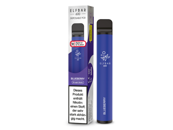 Elf Bar 600 Einweg E-Zigarette - Blueberry 20 mg/ml