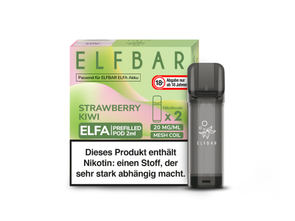 Elfbar Elfa Pod Strawberry Kiwi 20mg/ml (2 Stück pro Packung)