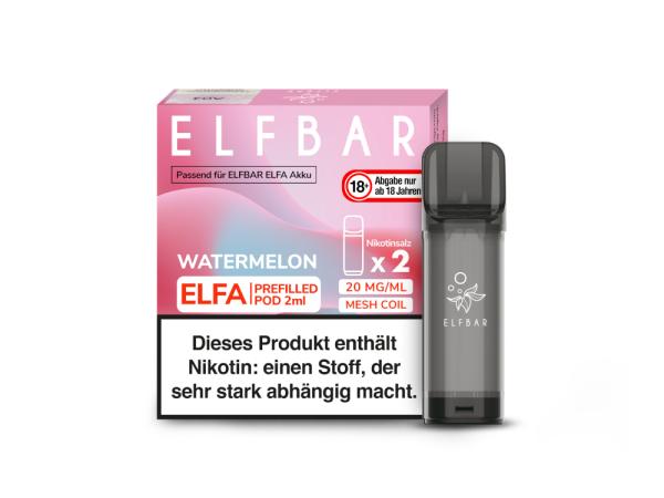 Elfbar Elfa Pod Watermelon 20mg/ml (2 Stück pro Packung)