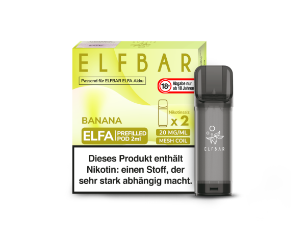 Elfbar Elfa Pod Banana 20mg/ml (2 Stück pro Packung)