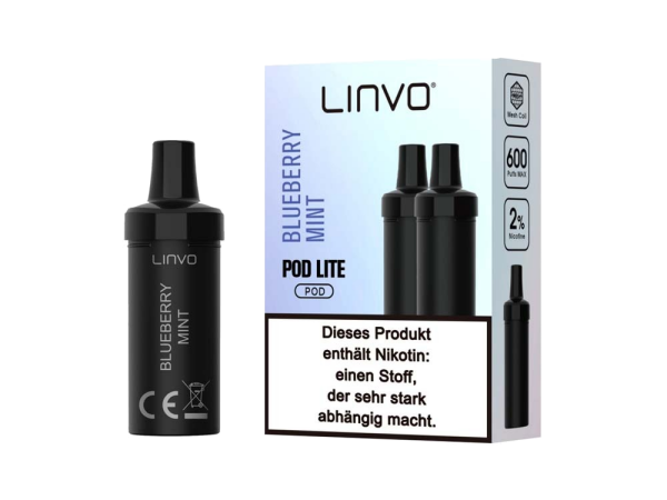 Linvo Pod Lite Cartridge Blueberry Mint 20 mg/ml (2 Stück pro Packung)