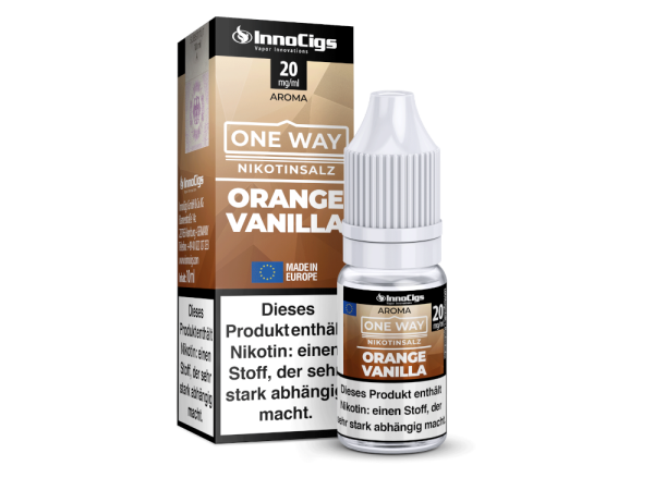 InnoCigs - One Way - Orange Vanilla - Nikotinsalz Liquid 0 mg/ml