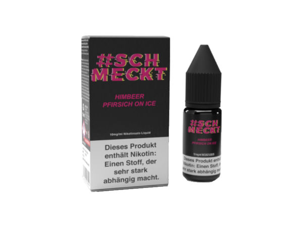 #Schmeckt - Himbeer Pfirsich on Ice - Nikotinsalz Liquid 