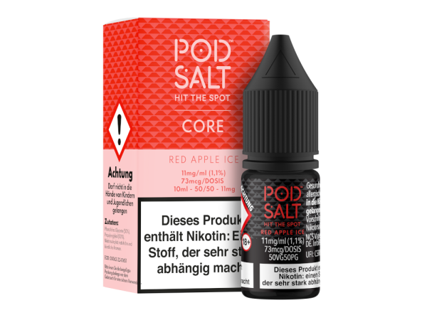 Pod Salt Core - Red Apple Ice - Nikotinsalz Liquid 