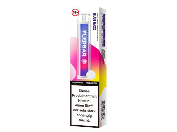 Flerbar M - Einweg E-Zigarette - Blue Razz 20 mg