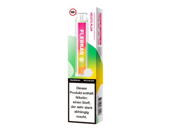 Flerbar M - Einweg E-Zigarette - Mojito Plum 20 mg