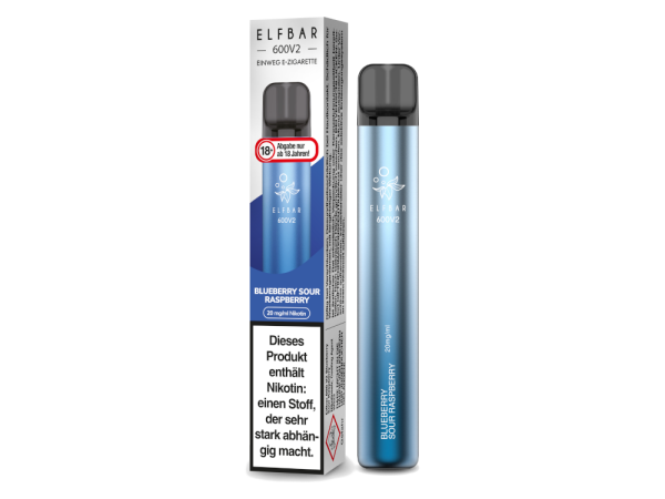 Elfbar 600 V2 Einweg E-Zigarette - Blueberry Sour Raspberry 20 mg/ml