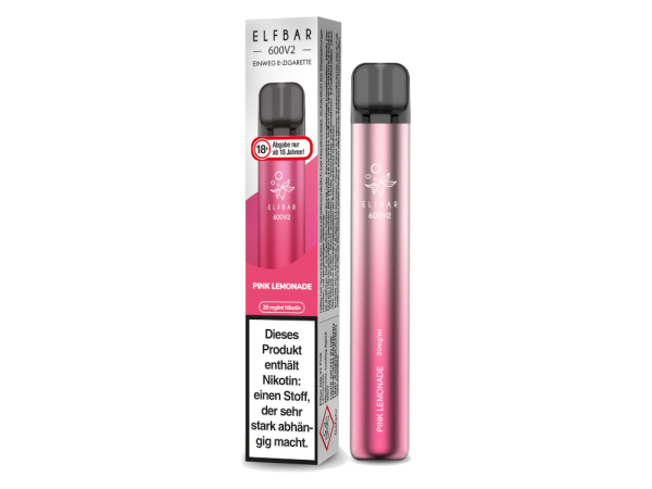 Elfbar 600 V2 Einweg E-Zigarette - Pink Lemonade 20 mg/ml