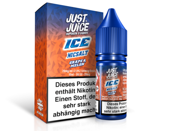 Just Juice - Grape & Melon Ice - Nikotinsalz Liquid 20 mg/ml