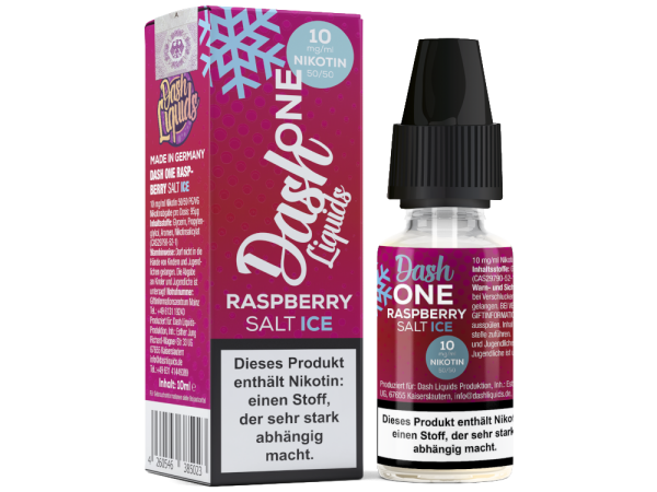 Dash Liquids - One - Raspberry Ice - Nikotinsalz Liquid 