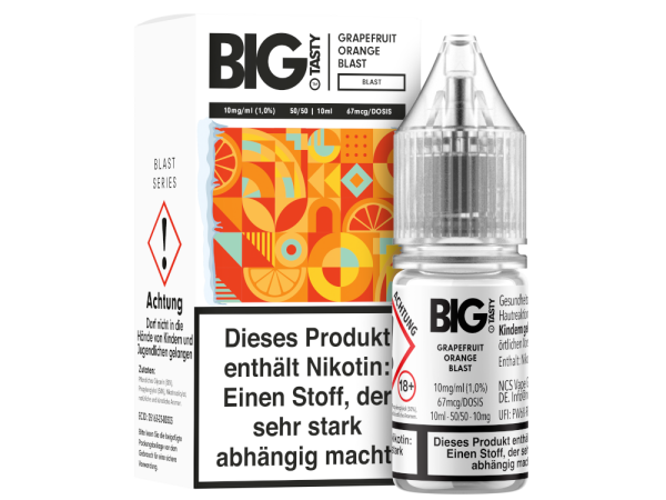 Big Tasty - Blast Series - Grapefruit Orange Blast - Nikotinsalz Liquid 10 mg/ml