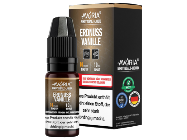 Avoria - Erdnuss-Vanille - Nikotinsalz Liquid 10 mg/ml