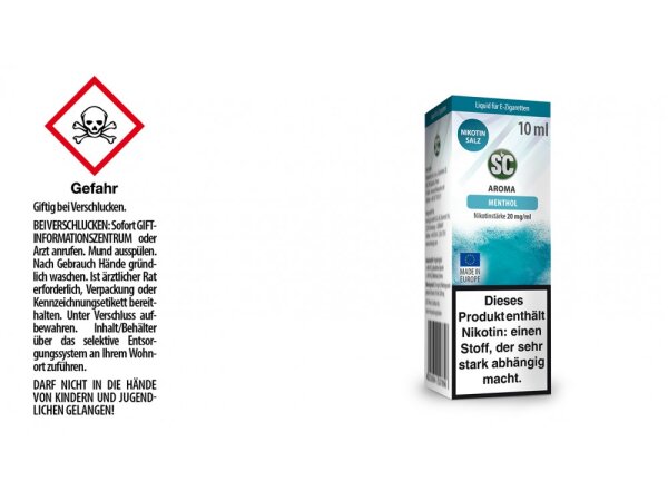 SC - Menthol - E-Zigaretten Nikotinsalz Liquid 