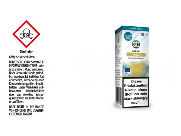 SC - Vanilla - E-Zigaretten Nikotinsalz Liquid 